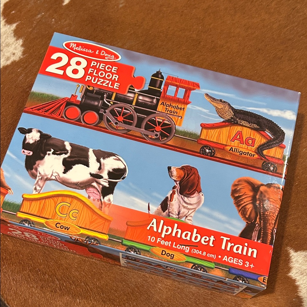 LAST CHANCE / Melissa & Doug Alphabet Train 28-Piece Puzzle